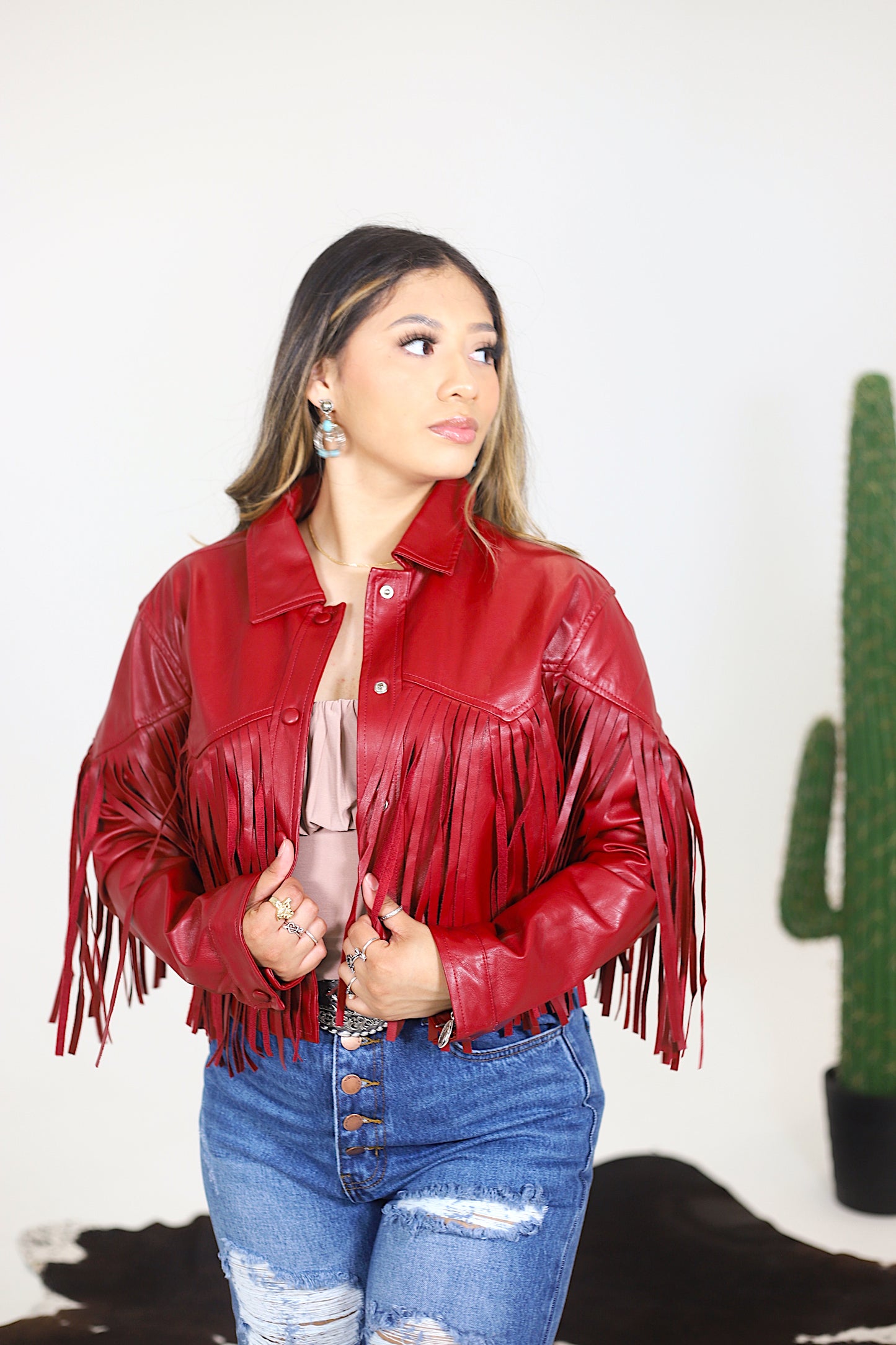 Fringe Leather Jacket