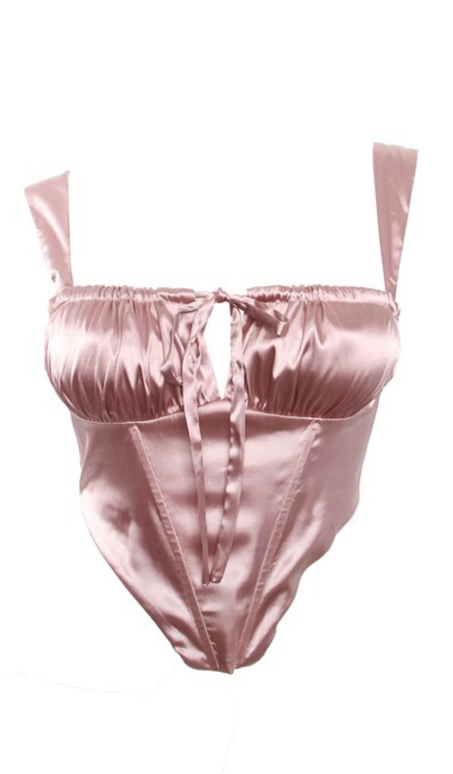 Satin Bustier Corset Top