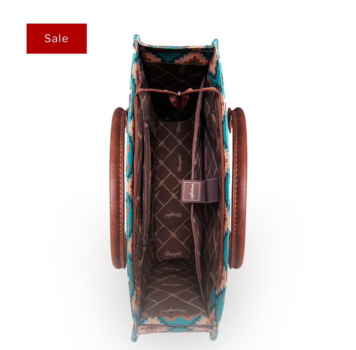 Large Tote Wrangler Turquoise Bag