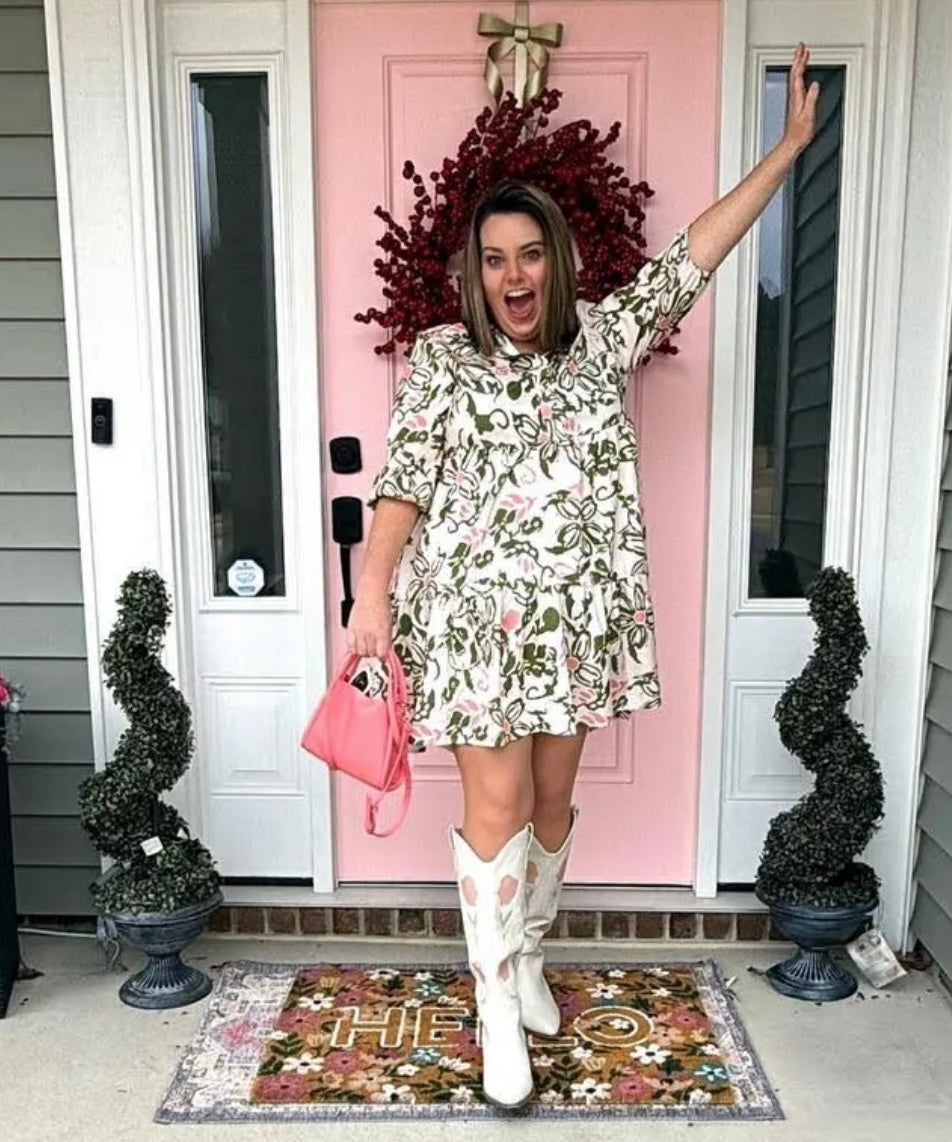 Flower Cowgirl Boots