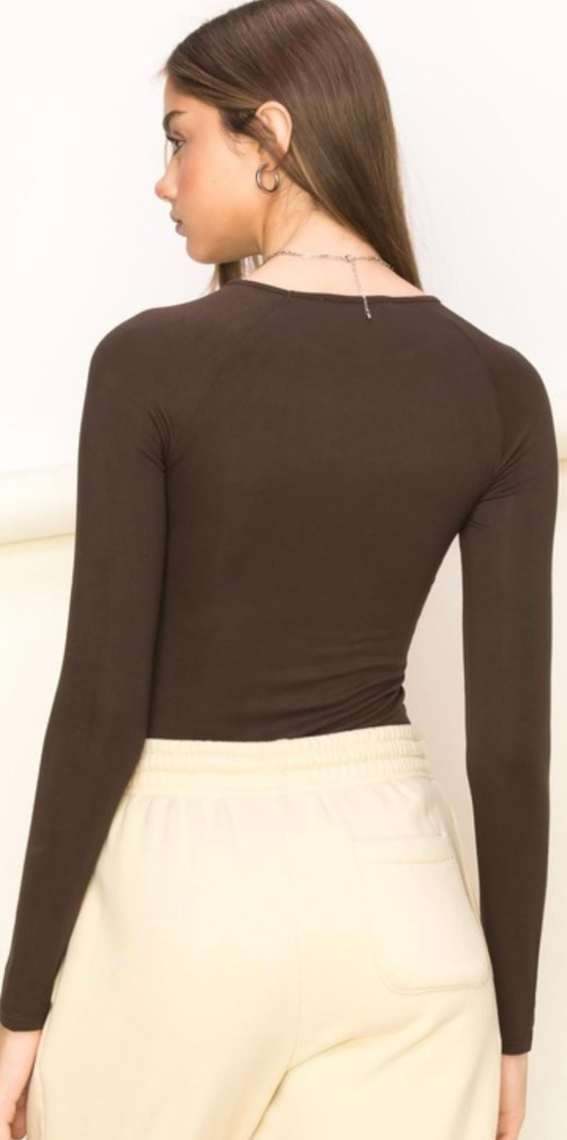 Cutout Long Sleeve Top