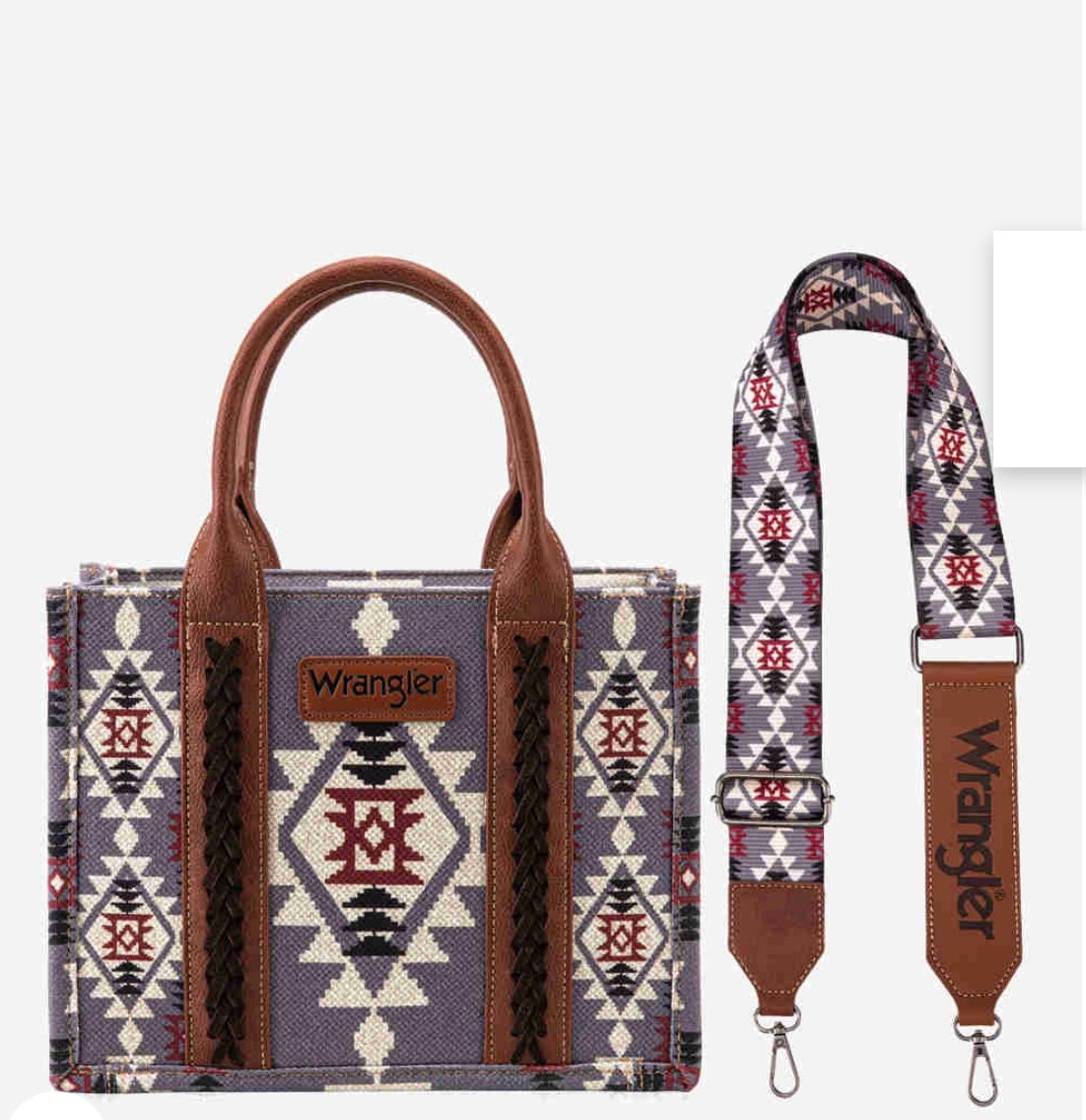 Lavender Wrangler Southwestern Crossbody