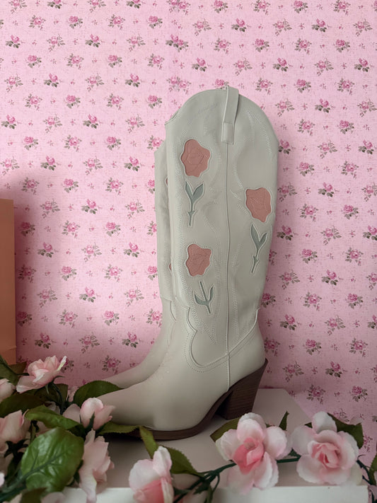 Flower Cowgirl Boots