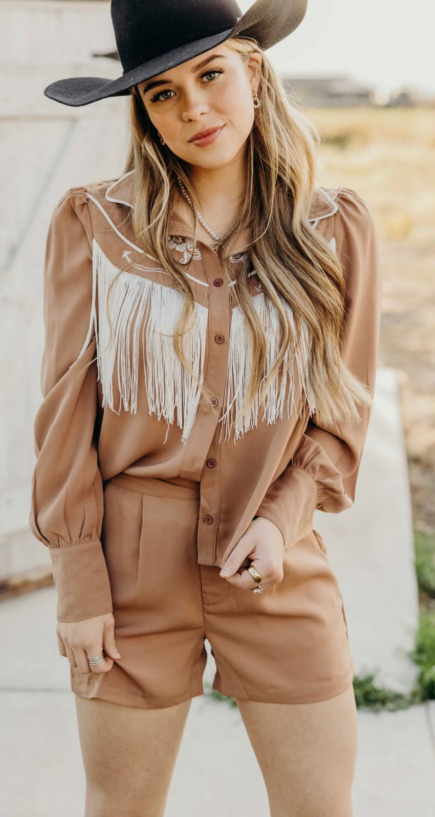 Western fringe Short Set