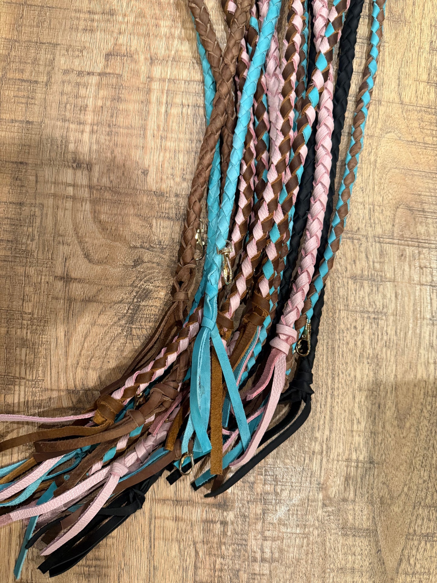 Long Handmade Braided Leather Strap Louis Vuitton