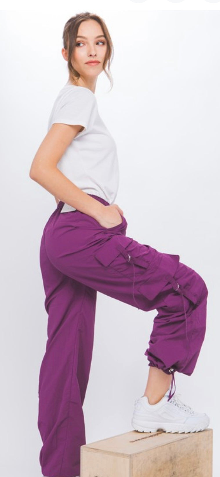 Violet cargo pants