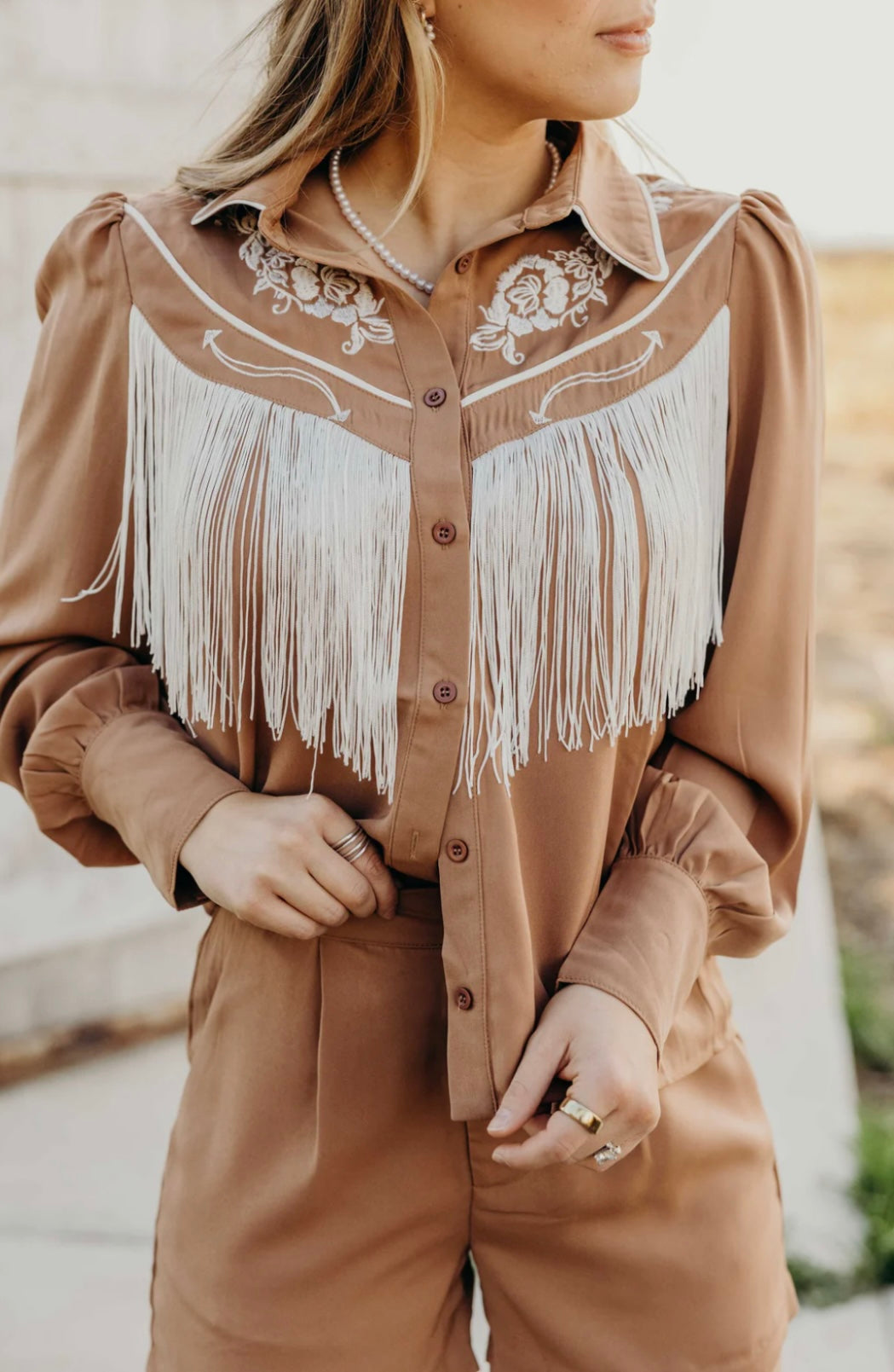 Western fringe Short Set