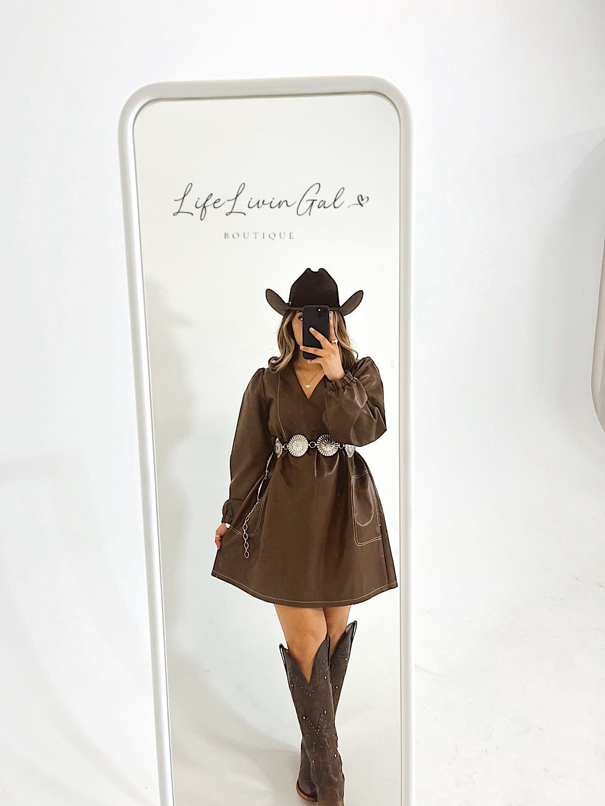 Evy leather Dress