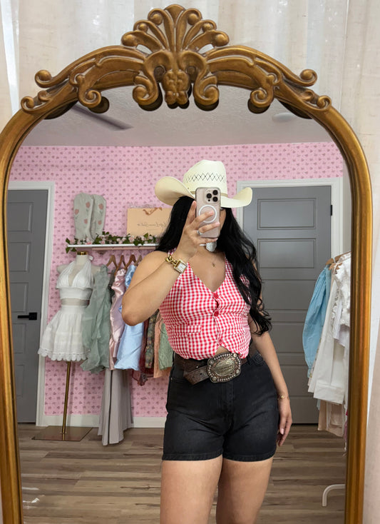 Gingham Vest
