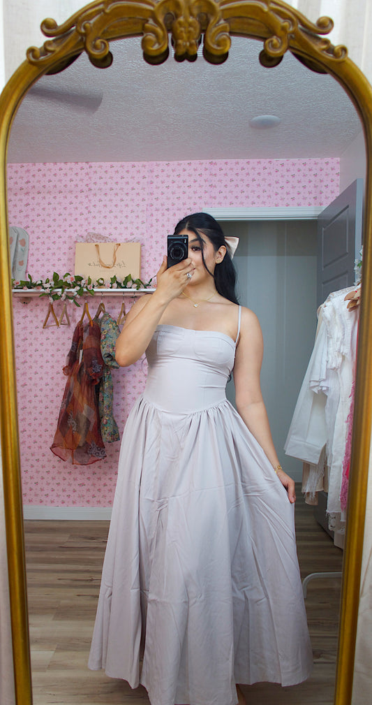 Flare prarie midi dress