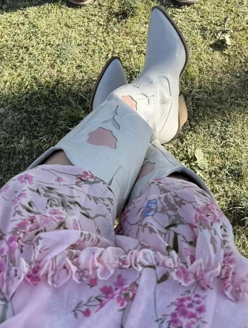 Flower Cowgirl Boots