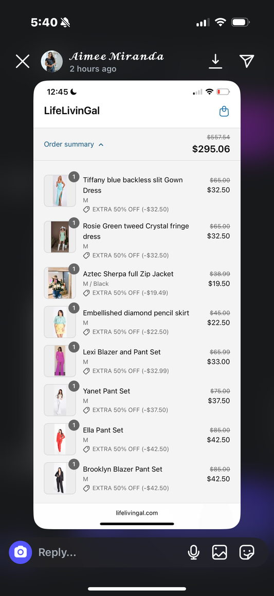 Order for Aime