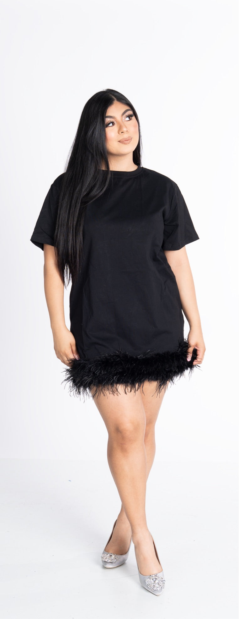 Feather T Dress