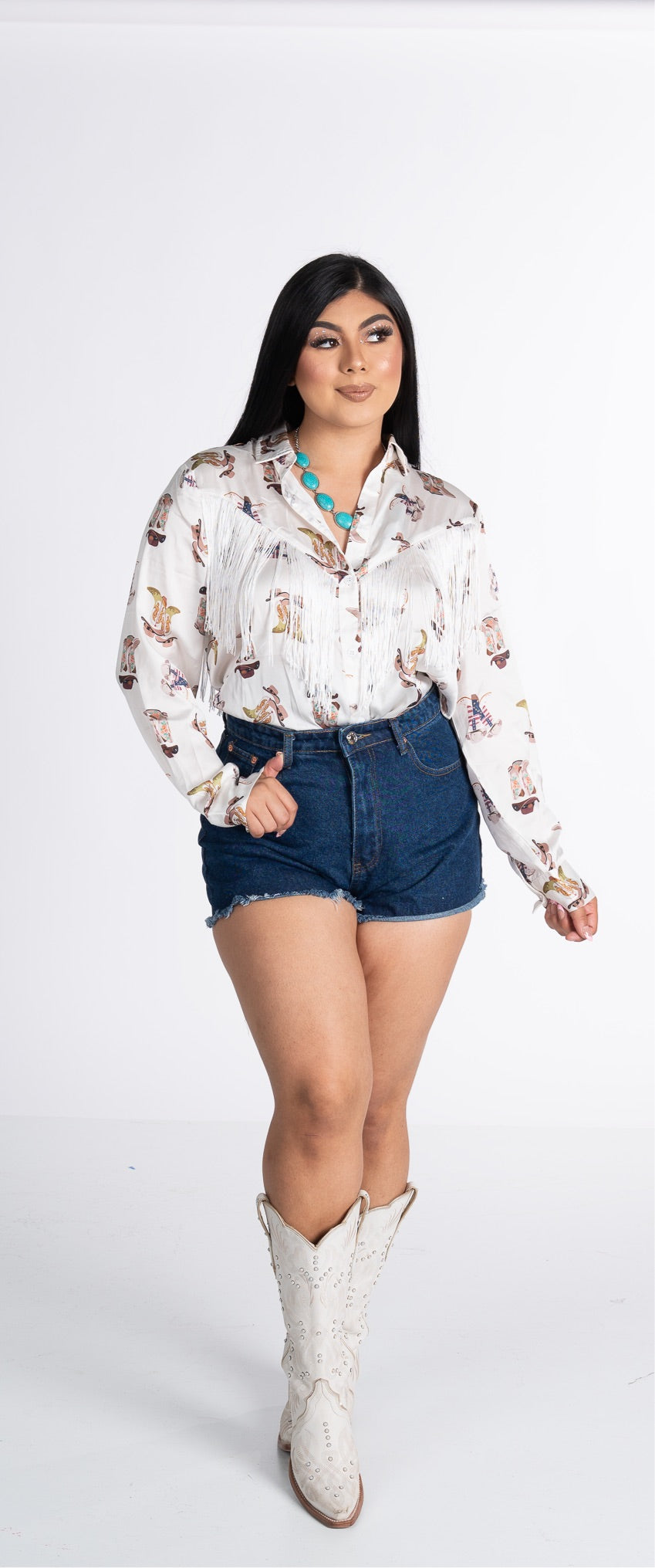 Rodeo Fringe botton down shirt