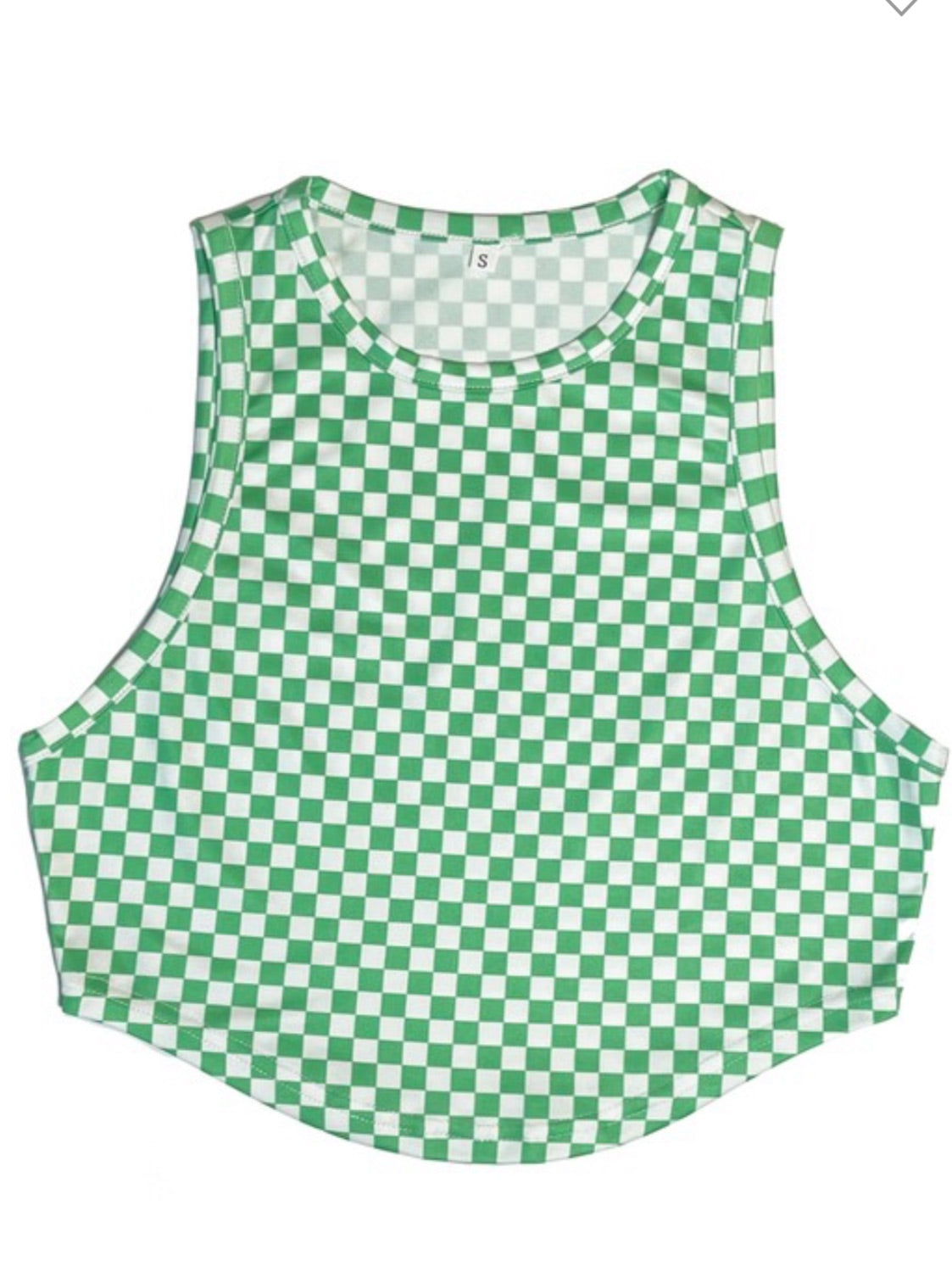 Checker Crop Top