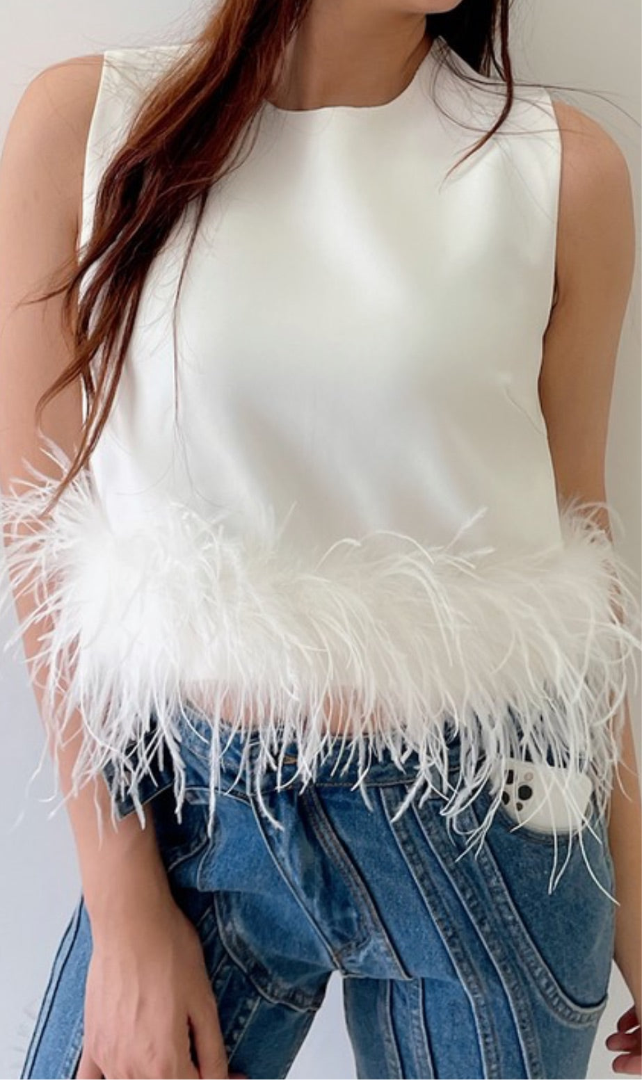 Fresita Feather Top