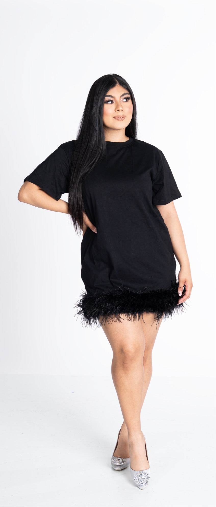 Feather T Dress