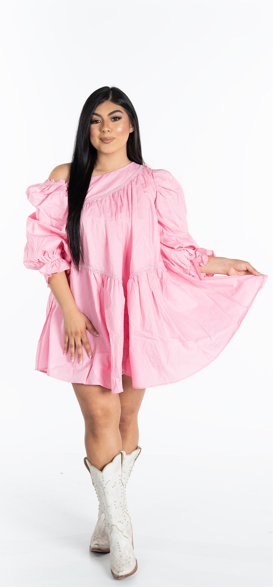 Jolene shoulder flowy dress