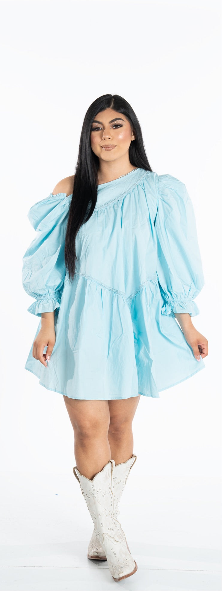 Jolene shoulder flowy dress