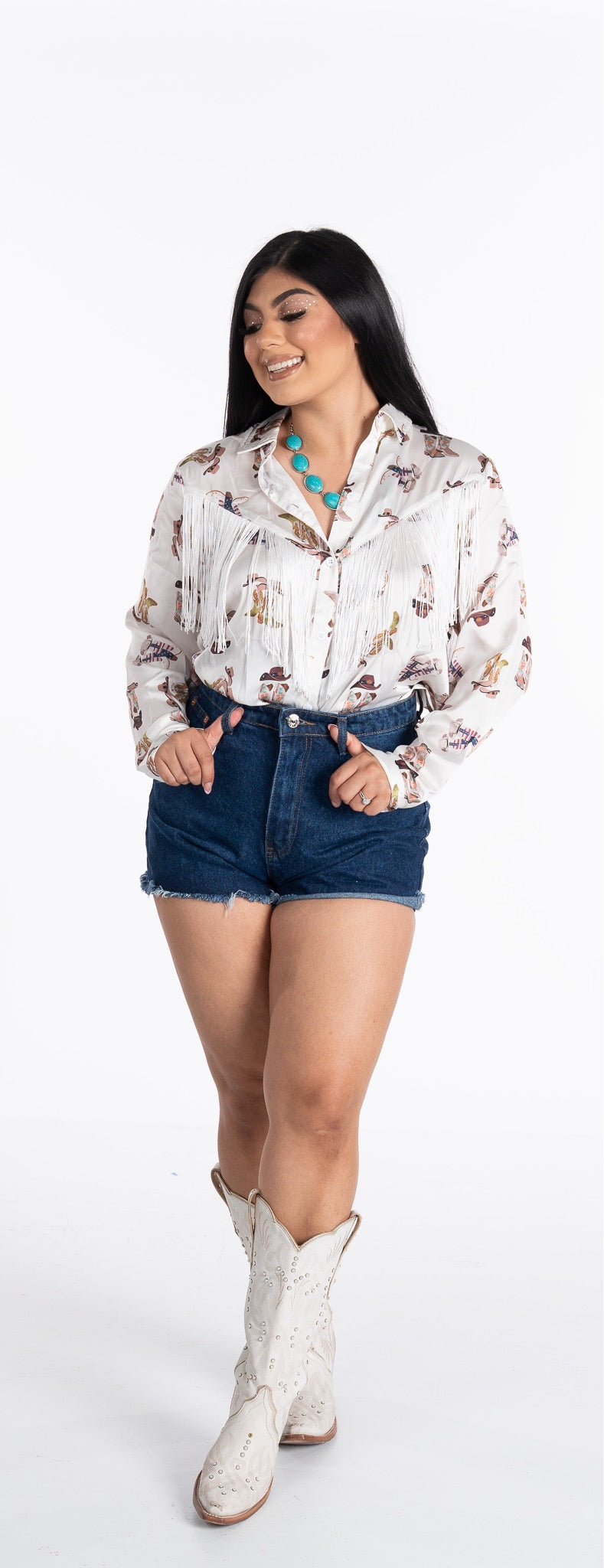 Rodeo Fringe botton down shirt