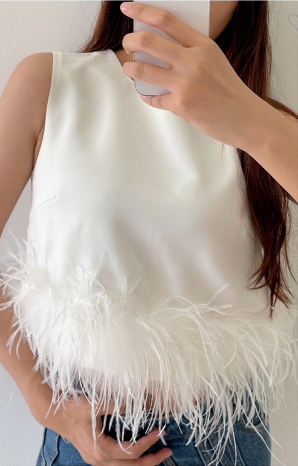 Fresita Feather Top