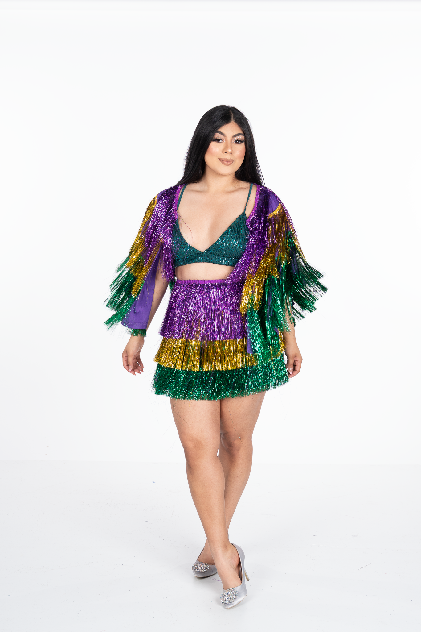 Tinsel Fringe Poncho top – LifeLivinGal