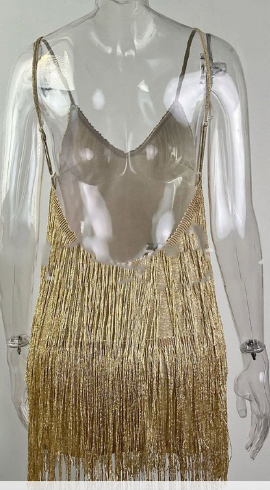 Eras Gold Fringe Dress