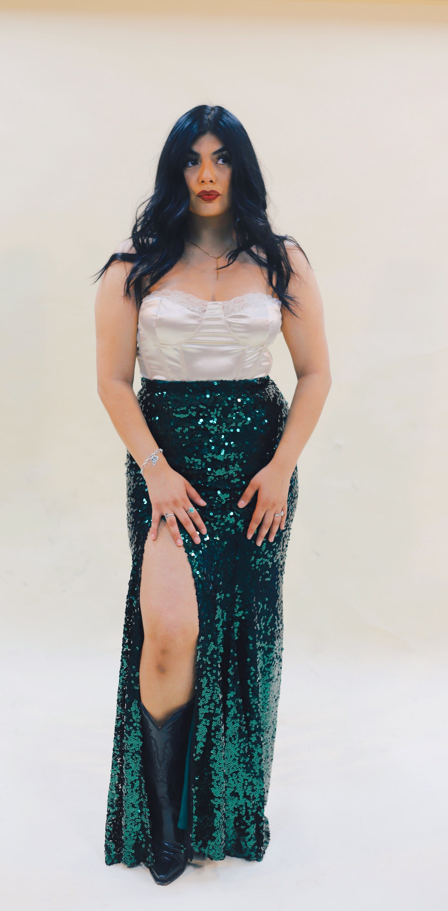 Sequin Mermaid Maxi Skirt