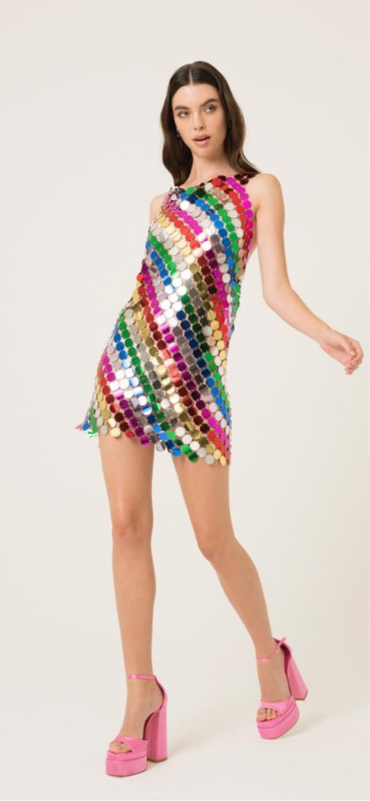 Disco Rainbow Dress