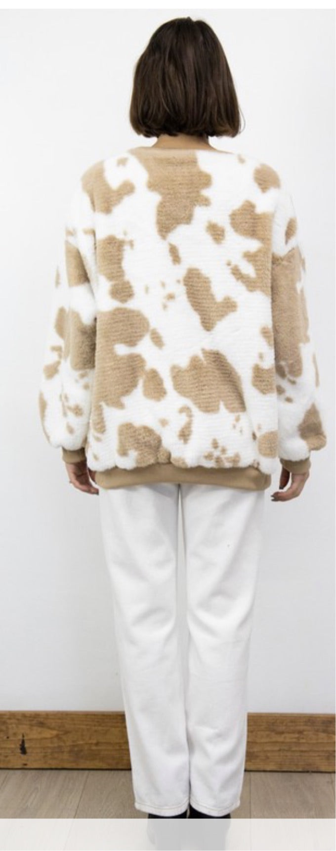 Cowprint Sweater Top